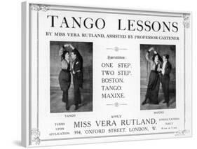 An Advertisment for Dancing Class-null-Framed Photographic Print