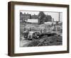 An Aec Mammoth Major on the Building Site for Sheffield University, 1960-Michael Walters-Framed Photographic Print