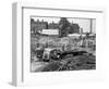 An Aec Mammoth Major on the Building Site for Sheffield University, 1960-Michael Walters-Framed Photographic Print