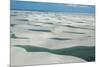 An Aerial Shot of Brazil's Lencois Maranhenses Sand Dunes and Lagoons-Alex Saberi-Mounted Photographic Print