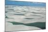 An Aerial Shot of Brazil's Lencois Maranhenses Sand Dunes and Lagoons-Alex Saberi-Mounted Photographic Print
