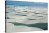 An Aerial Shot of Brazil's Lencois Maranhenses Sand Dunes and Lagoons-Alex Saberi-Stretched Canvas