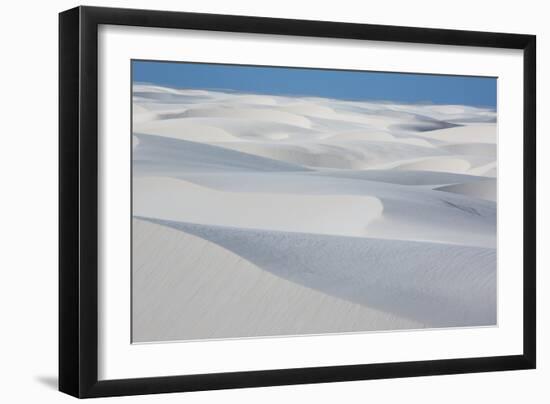 An Aerial Shot of Brazil's Lencois Maranhenses Sand Dunes-Alex Saberi-Framed Photographic Print