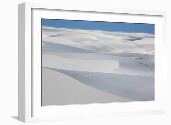 An Aerial Shot of Brazil's Lencois Maranhenses Sand Dunes-Alex Saberi-Framed Photographic Print