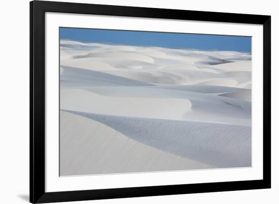 An Aerial Shot of Brazil's Lencois Maranhenses Sand Dunes-Alex Saberi-Framed Photographic Print