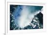 An Aerial Shot of the Canadian Section of Niagara Falls, also known as Horseshoe Falls, with Snow S-Gary Blakeley-Framed Photographic Print