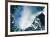 An Aerial Shot of the Canadian Section of Niagara Falls, also known as Horseshoe Falls, with Snow S-Gary Blakeley-Framed Photographic Print