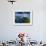 An Aerial View of a Boat as it Speeds Through the Rock Islands, Republic of Palau.-Ian Shive-Framed Photographic Print displayed on a wall