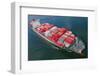 An Aerial View of a Container Ship.-Gary Blakeley-Framed Photographic Print