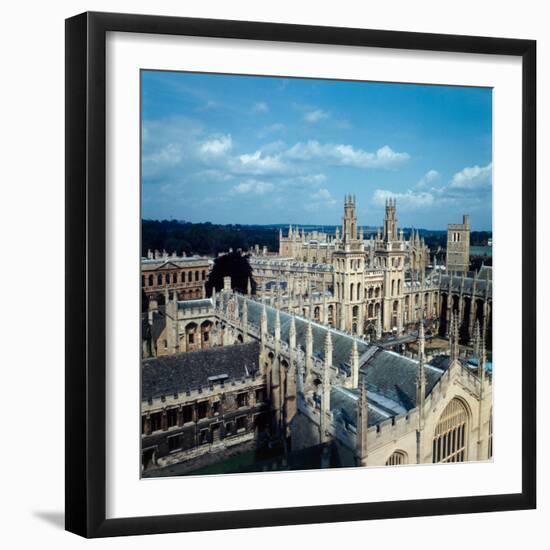 An aerial view of All Souls College in Oxford, 1973-Staff-Framed Photographic Print