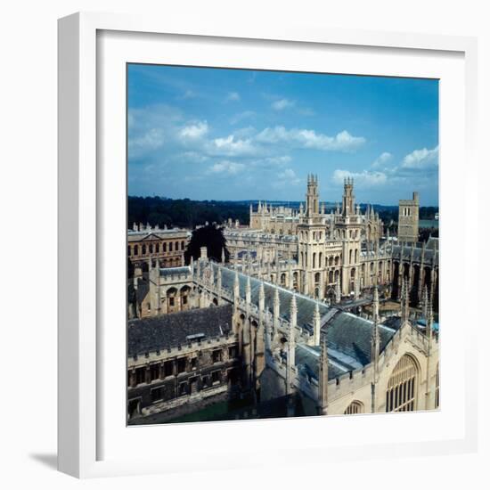 An aerial view of All Souls College in Oxford, 1973-Staff-Framed Photographic Print