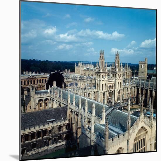 An aerial view of All Souls College in Oxford, 1973-Staff-Mounted Photographic Print