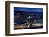 An Aerial View of Central Bath Shows the Abbey and Southgate Development at Dusk-Charles Bowman-Framed Photographic Print