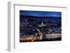 An Aerial View of Central Bath Shows the Abbey and Southgate Development at Dusk-Charles Bowman-Framed Photographic Print