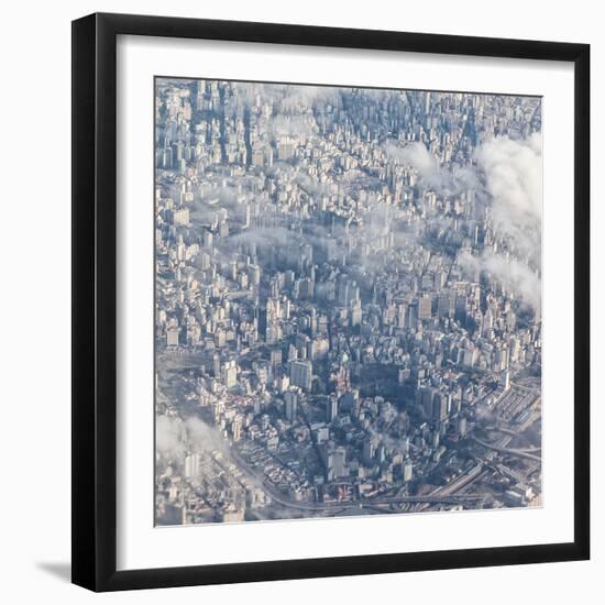 An Aerial View of Sao Paulo, Brazil-Alex Saberi-Framed Photographic Print