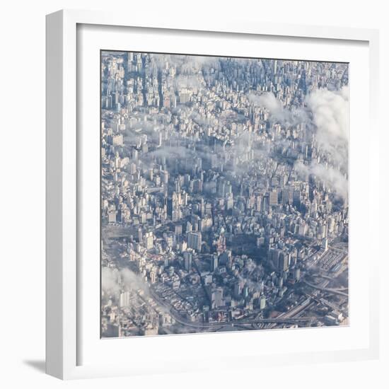 An Aerial View of Sao Paulo, Brazil-Alex Saberi-Framed Photographic Print