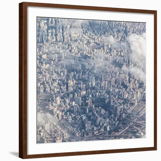 An Aerial View of Sao Paulo, Brazil-Alex Saberi-Framed Photographic Print