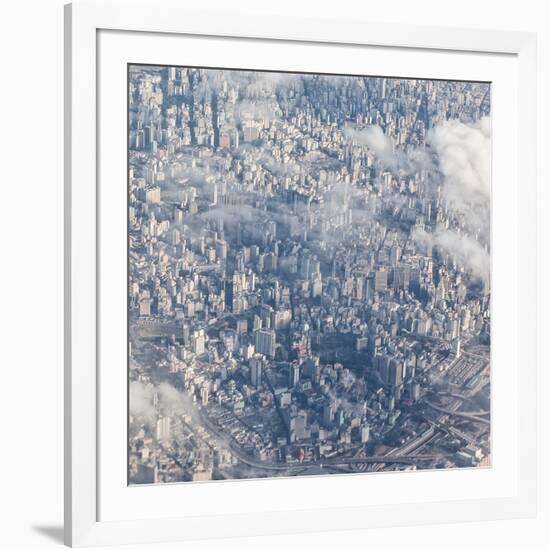 An Aerial View of Sao Paulo, Brazil-Alex Saberi-Framed Photographic Print