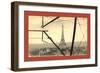 An Aerial View of the Eiffel Tower in Paris-null-Framed Giclee Print