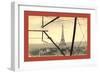 An Aerial View of the Eiffel Tower in Paris-null-Framed Giclee Print