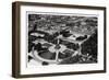 An Aerial View of the Konigsplatz, Munich, Germany, from a Zeppelin, C1931-null-Framed Giclee Print