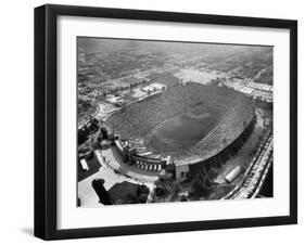 An Aerial View of the Los Angeles Coliseum-J^ R^ Eyerman-Framed Premium Photographic Print
