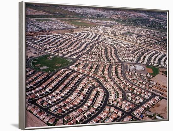 An Aerial View of the Residential Area of Las Vegas, October 2000-null-Framed Photographic Print