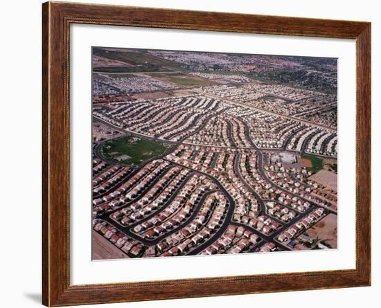 An Aerial View of the Residential Area of Las Vegas, October 2000-null-Framed Photographic Print