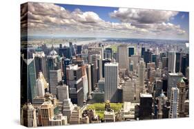 An Aerial View of Upper Manhattan, New York-Swartz Photography-Stretched Canvas