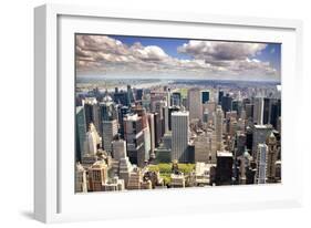 An Aerial View of Upper Manhattan, New York-Swartz Photography-Framed Photographic Print