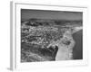 An Aerial View Showing the Fishing Village of Nazare-Bernard Hoffman-Framed Premium Photographic Print