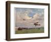 An Aerodrome, from British Artists at the Front, Continuation of the Western Front, 1918 (Colour Li-John Lavery-Framed Giclee Print
