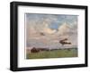 An Aerodrome, from British Artists at the Front, Continuation of the Western Front, 1918 (Colour Li-John Lavery-Framed Giclee Print