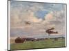 An Aerodrome, from British Artists at the Front, Continuation of the Western Front, 1918 (Colour Li-John Lavery-Mounted Giclee Print