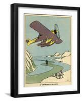 An Aeroplane in the Arctic-null-Framed Art Print