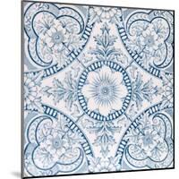 An Aesthetic Period Original Tile Dating around 1880 with Floral Design-Chris_Elwell-Mounted Art Print