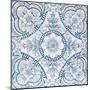 An Aesthetic Period Original Tile Dating around 1880 with Floral Design-Chris_Elwell-Mounted Art Print