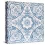 An Aesthetic Period Original Tile Dating around 1880 with Floral Design-Chris_Elwell-Stretched Canvas