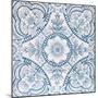 An Aesthetic Period Original Tile Dating around 1880 with Floral Design-Chris_Elwell-Mounted Art Print