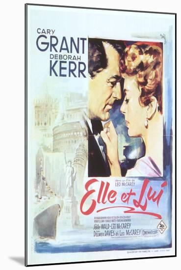 An Affair to Remember, Spanish Movie Poster, 1957-null-Mounted Art Print