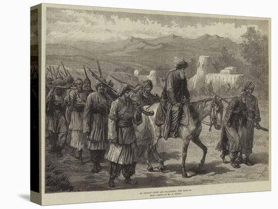 An Afghan Chief and Followers-William 'Crimea' Simpson-Stretched Canvas