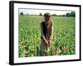 An Afghan Farmer Working-null-Framed Photographic Print