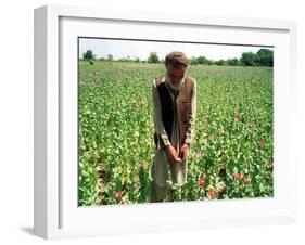 An Afghan Farmer Working-null-Framed Photographic Print