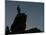 An Afghan Man Stands on a Huge Rock Next to the Now Abad Dinazung Monument-Rodrigo Abd-Mounted Photographic Print