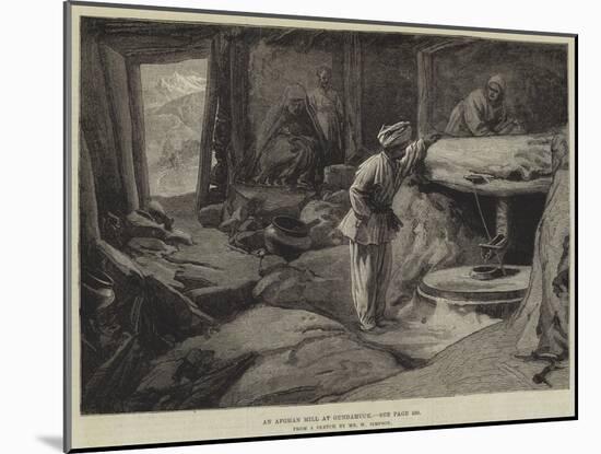 An Afghan Mill at Gundamuck-William 'Crimea' Simpson-Mounted Giclee Print