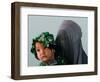 An Afghan Mother Waits with Her Daughter Before Attending Medical Care-null-Framed Photographic Print