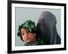 An Afghan Mother Waits with Her Daughter Before Attending Medical Care-null-Framed Photographic Print