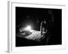 An Afghan Vendor Sells Eggs by Lantern Light-null-Framed Photographic Print