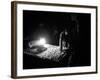 An Afghan Vendor Sells Eggs by Lantern Light-null-Framed Photographic Print