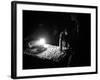 An Afghan Vendor Sells Eggs by Lantern Light-null-Framed Photographic Print